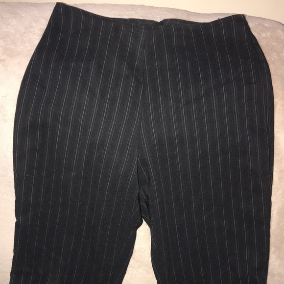 Black with silver and purple pinstripes size 5/6 pants 💕 - Picture 2 of 5